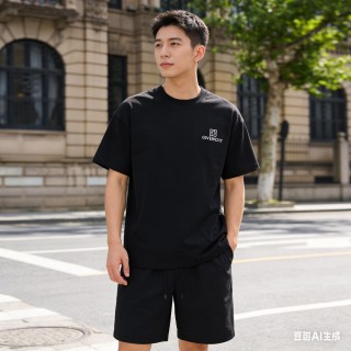 Givenchy Black Logo Short Sleeve T-Shirt