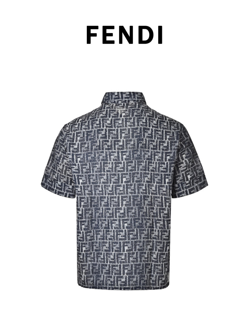 Essentials Monogram Short Sleeve Shirt - Charcoal view