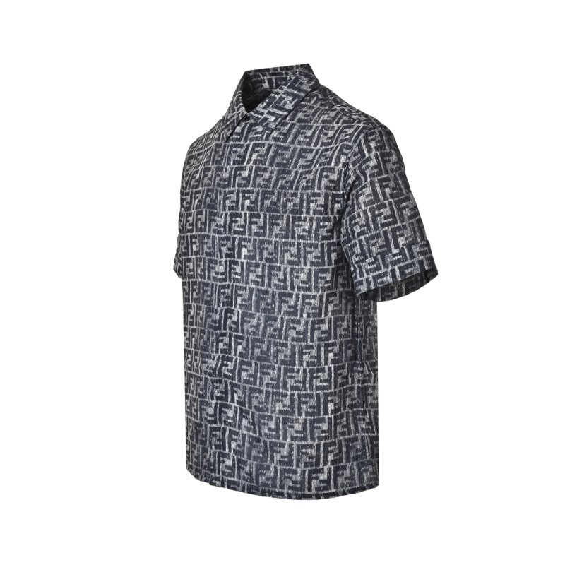 Essentials Monogram Short Sleeve Shirt - Charcoal view