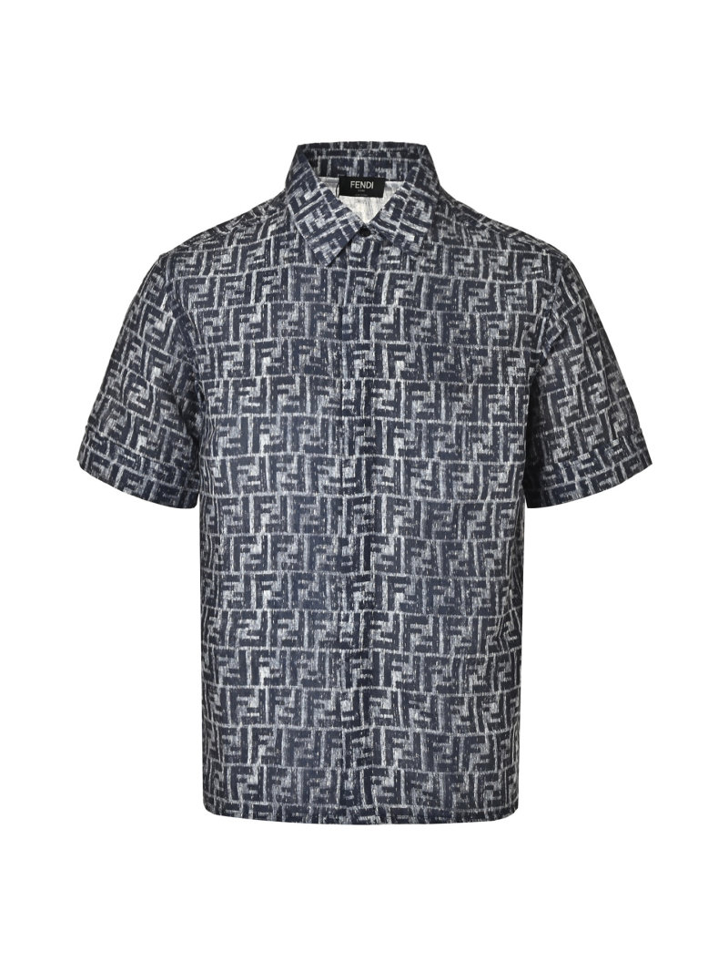 Essentials Monogram Short Sleeve Shirt - Charcoal view