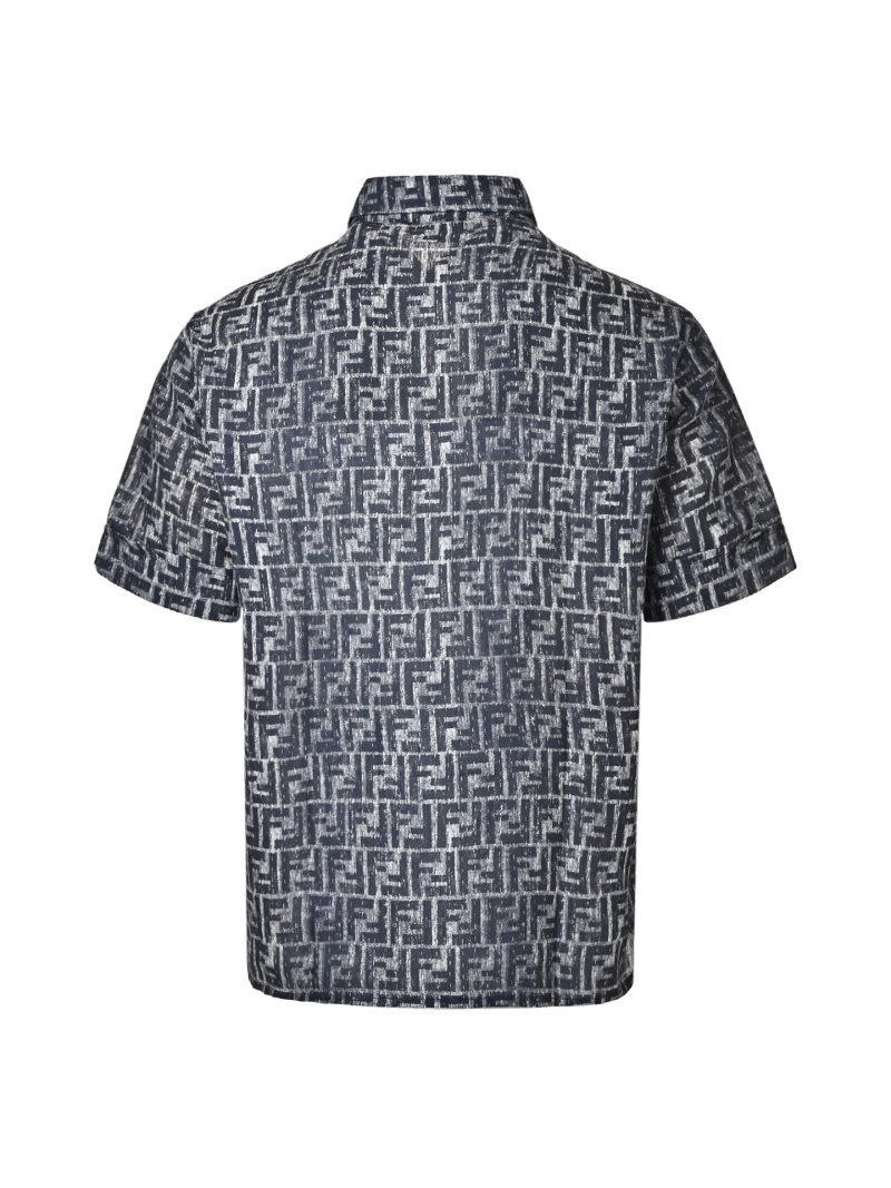 Essentials Monogram Short Sleeve Shirt - Charcoal view