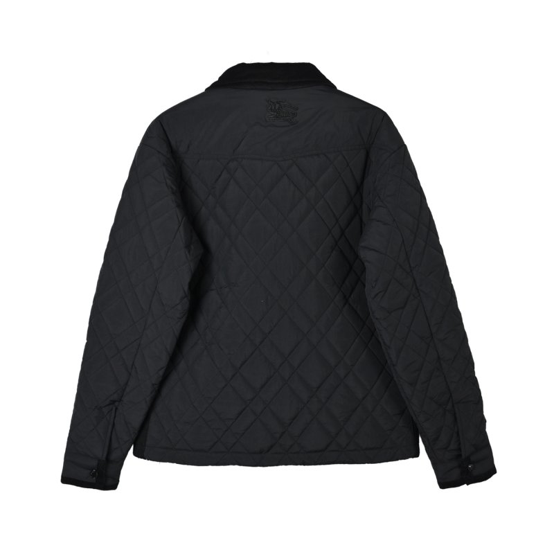 Black Quilted Overshirt Jacket view