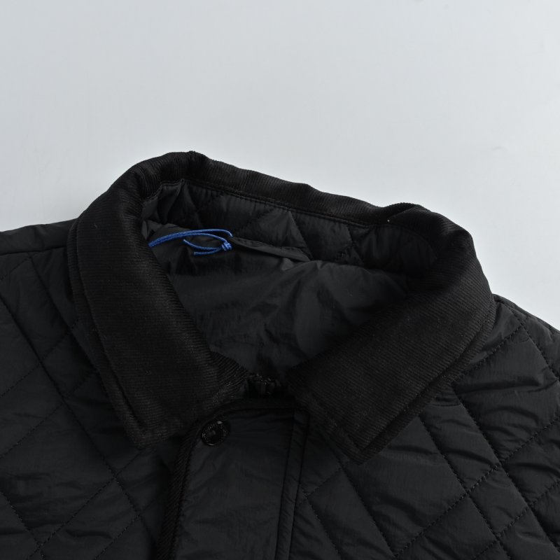 Black Quilted Overshirt Jacket view