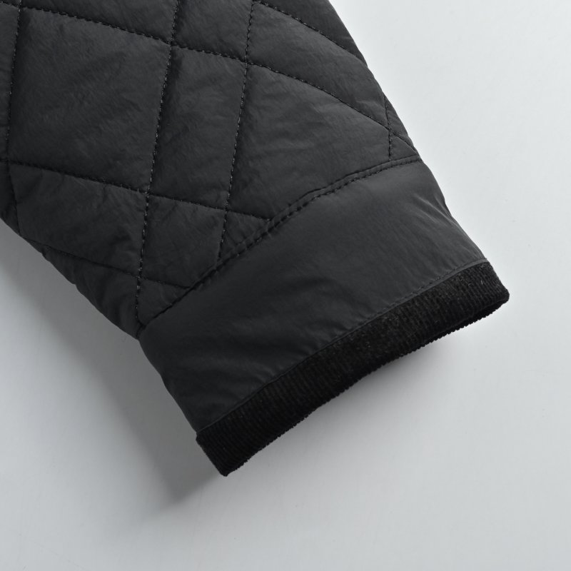 Black Quilted Overshirt Jacket view