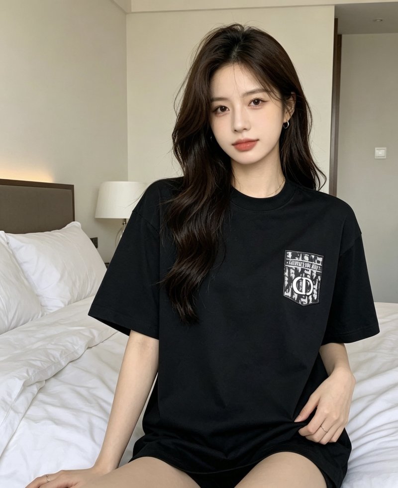 Black Graphic Print Short Sleeve T-Shirt view