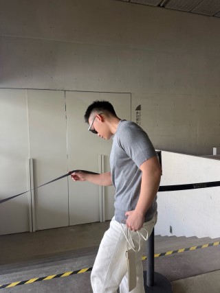 Ami Grey Knit Polo Shirt view 5