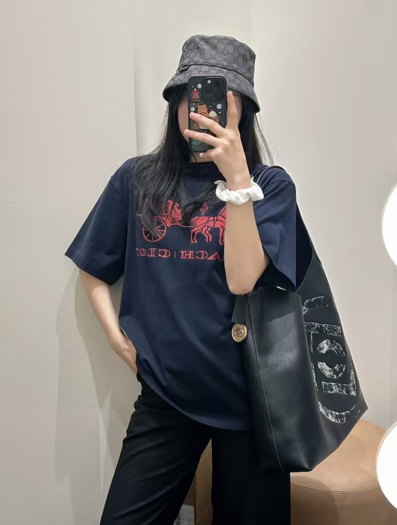 Navy Graphic Print Short Sleeve T-Shirt with Red Logo view