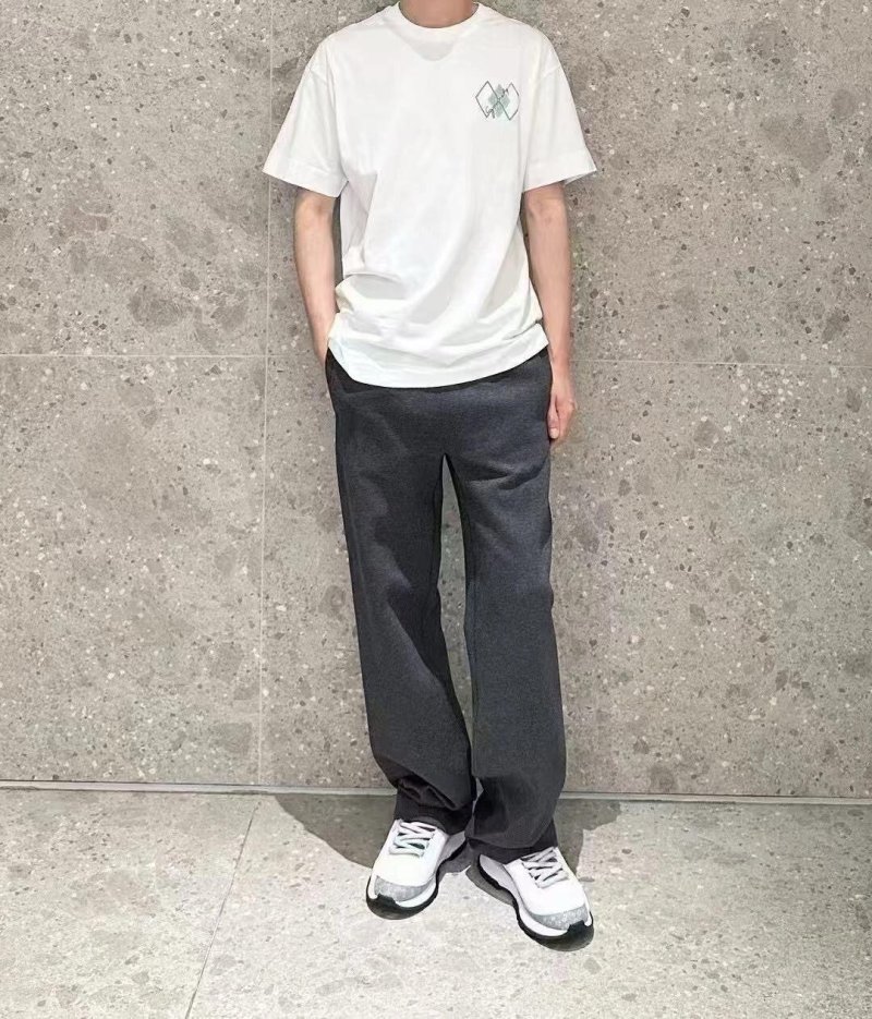 White Diamond Leaf Graphic Short Sleeve T-Shirt view