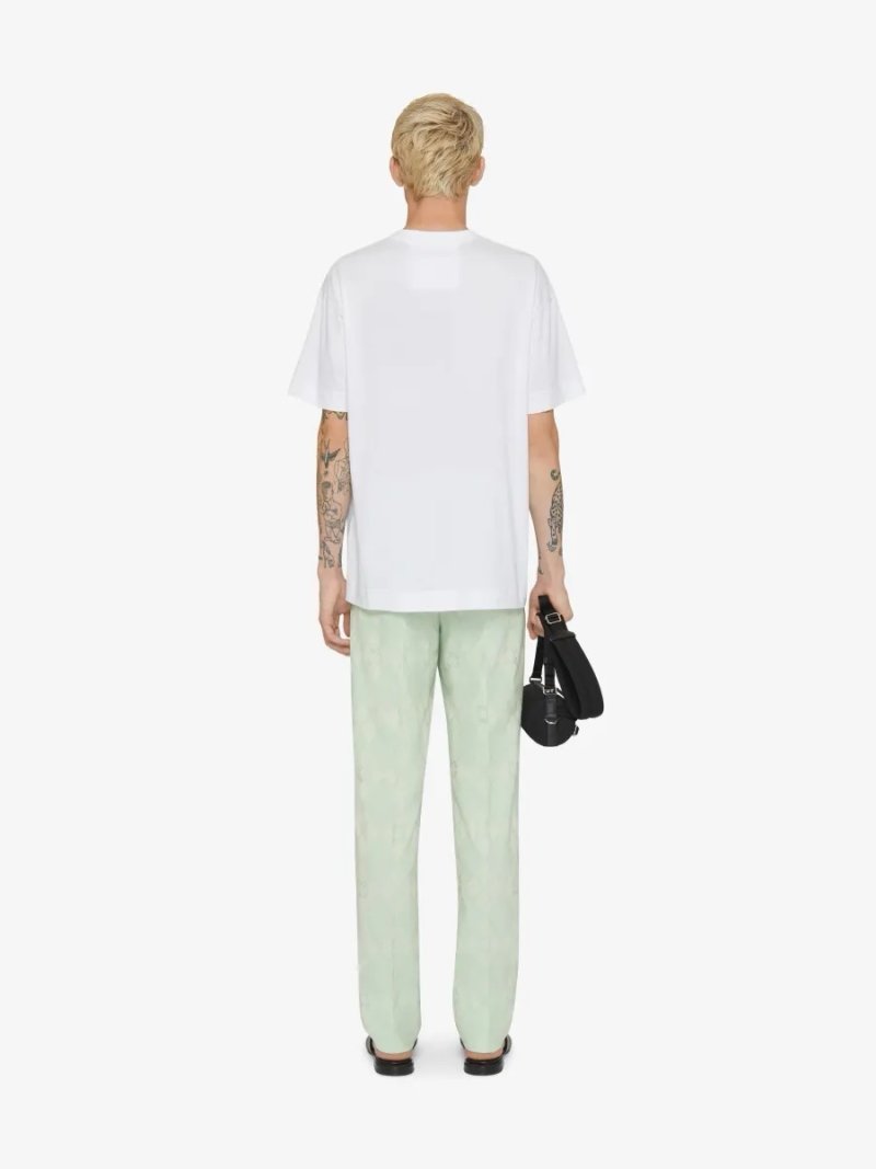 White Diamond Leaf Graphic Short Sleeve T-Shirt view