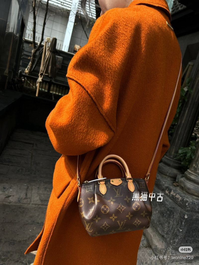 Louis Vuitton Monogram Speedy Handbag Brown