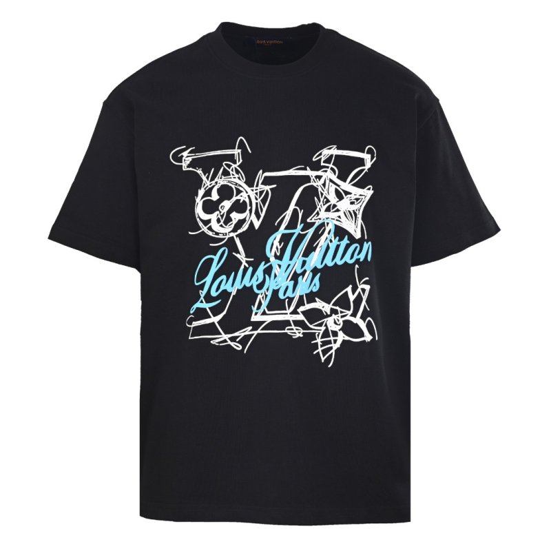 Black Graphic Print Short Sleeve T-Shirt view