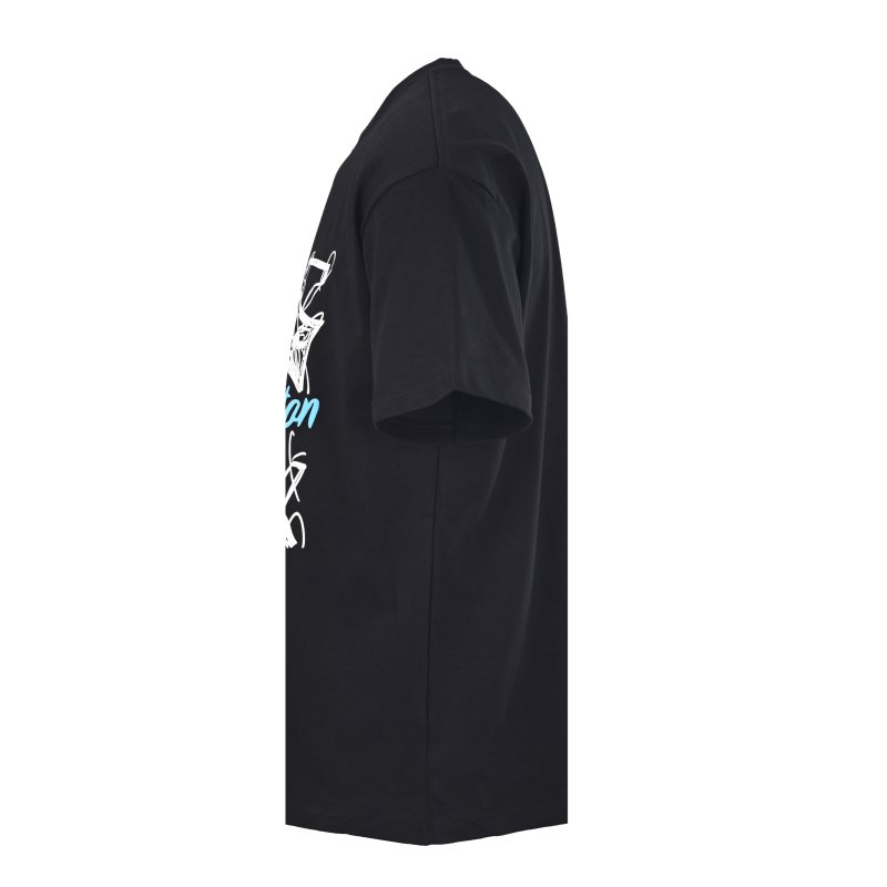 Black Graphic Print Short Sleeve T-Shirt view