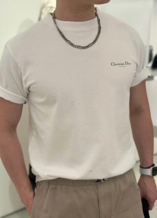 Christian Dior White Logo T-Shirt view 3
