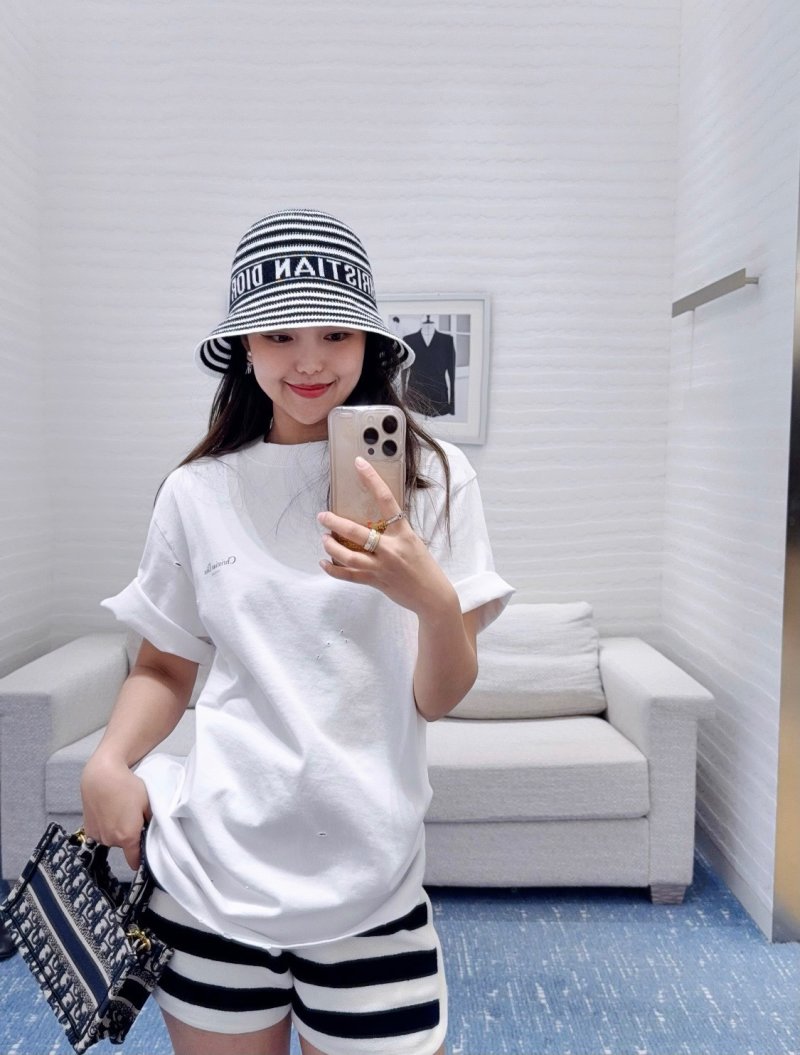 Christian Dior White Logo T-Shirt view