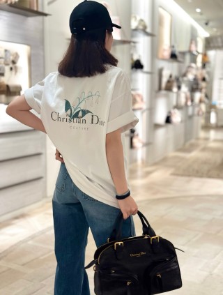 Christian Dior White Logo T-Shirt view 6