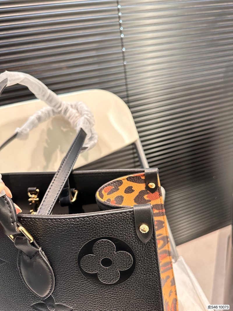 Louis Vuitton Monogram Embossed Black Tote Bag view