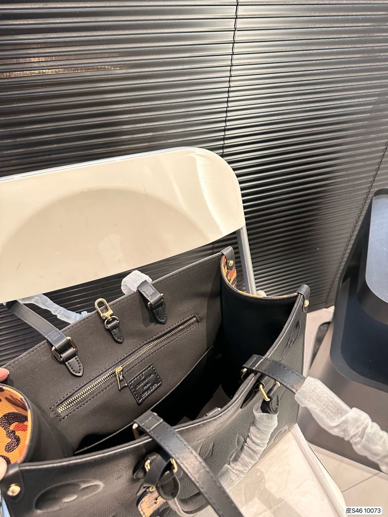 Louis Vuitton Monogram Embossed Black Tote Bag view