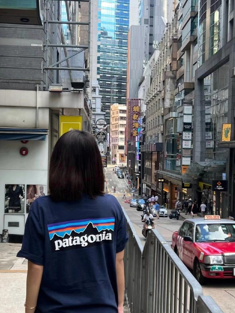Patagonia Navy Logo T-Shirt