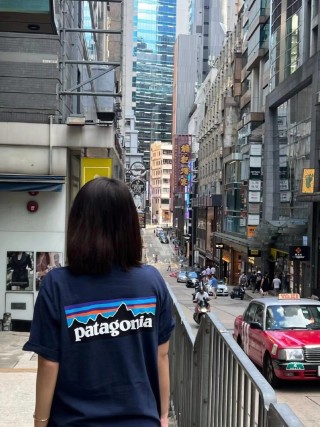 Patagonia Navy Logo T-Shirt