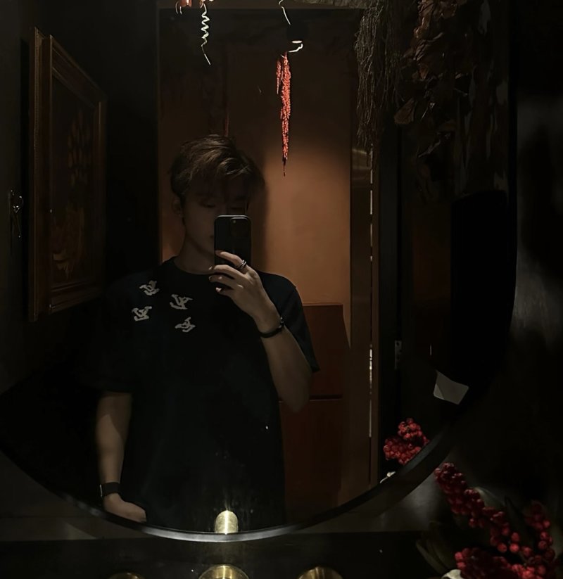 Louis Vuitton Monogram Print Black T-Shirt view