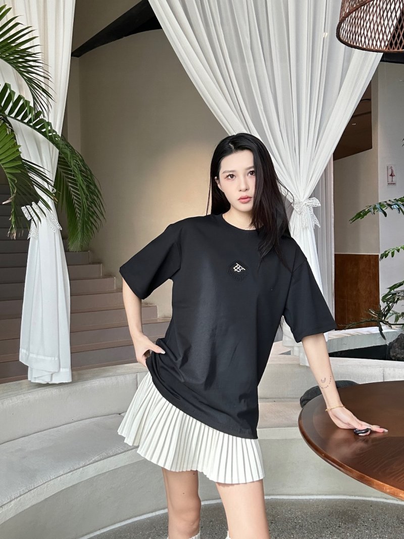 Black Oversized Crewneck Short Sleeve T-Shirt view