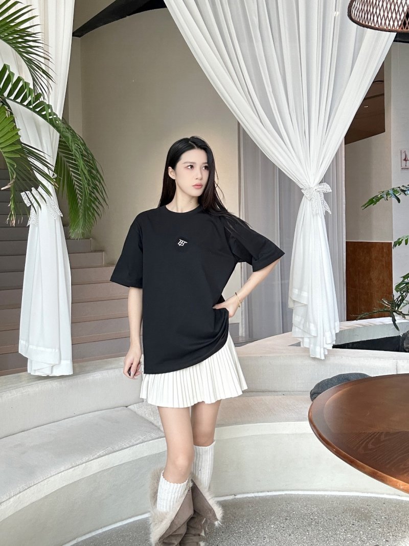 Black Oversized Crewneck Short Sleeve T-Shirt view