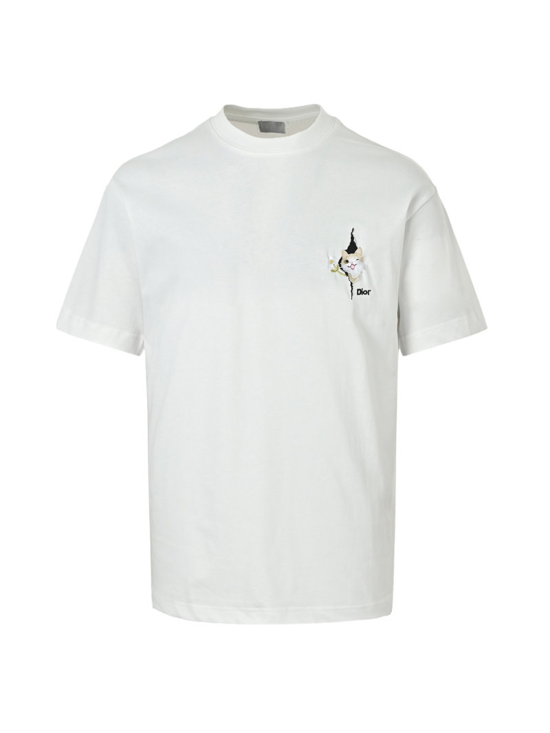 White Graphic Print Short Sleeve T-Shirt view