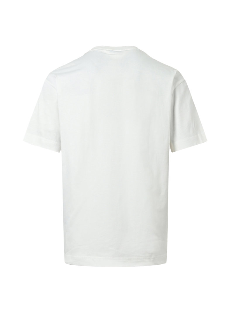 White Graphic Print Short Sleeve T-Shirt view