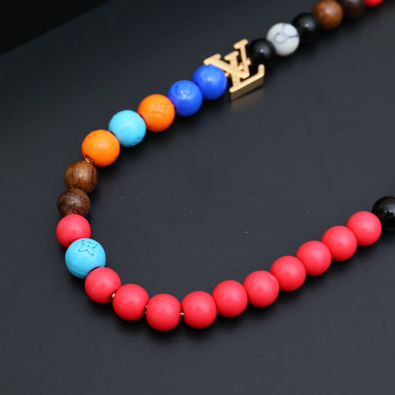 LV Surfin Beads Multicolor Necklace with Gold Charms view