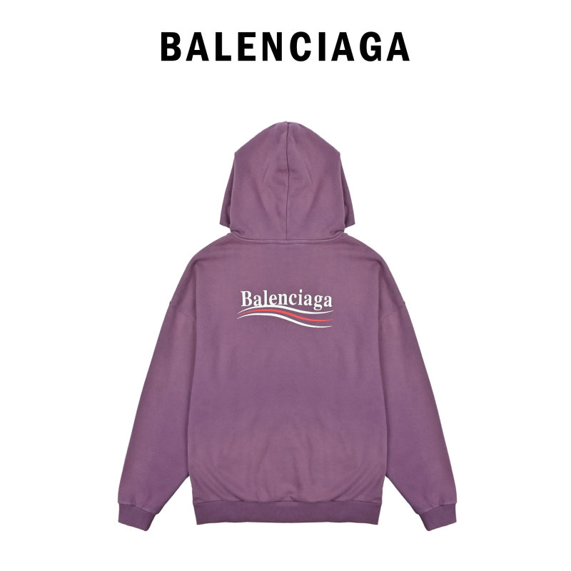 Balenciaga Purple Oversized Hoodie view