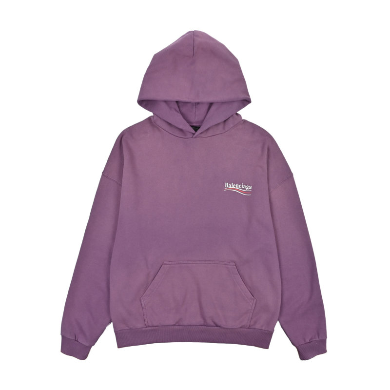 Balenciaga Purple Oversized Hoodie view