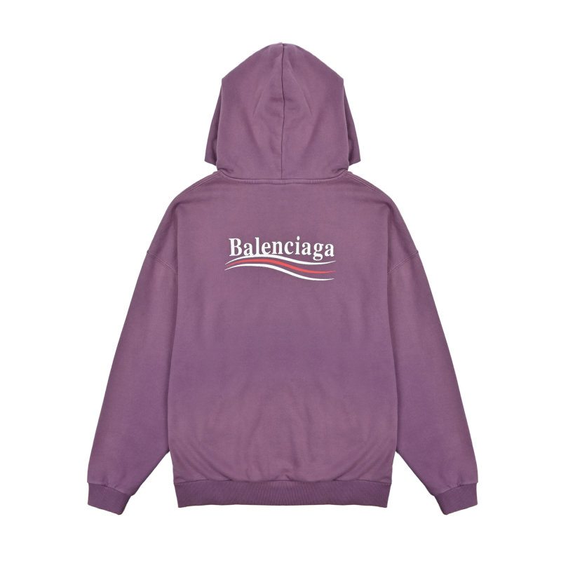 Balenciaga Purple Oversized Hoodie view