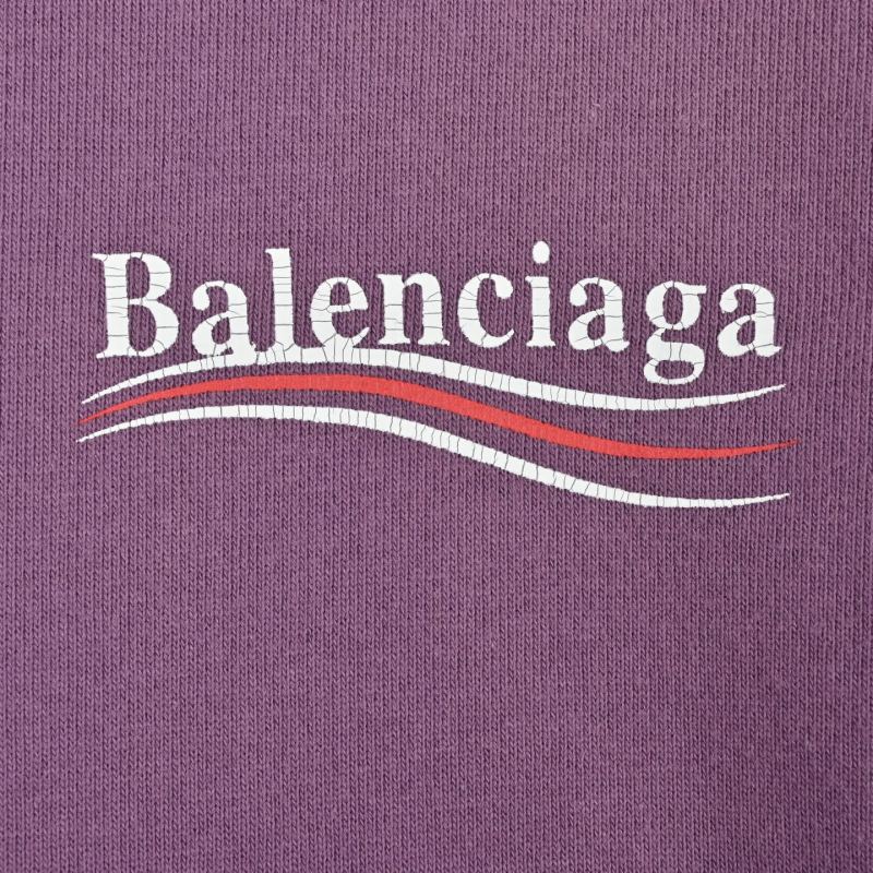 Balenciaga Purple Oversized Hoodie view