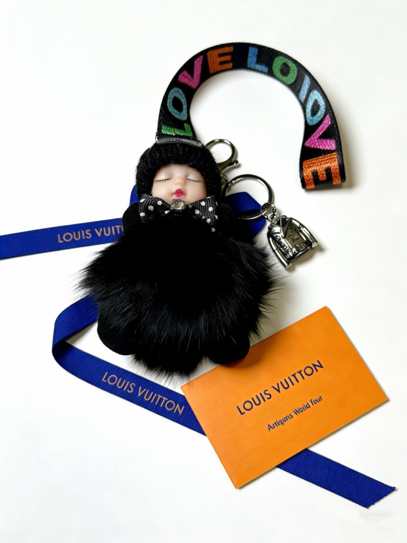 Louis Vuitton Artisans World Tour Doll Keychain Black