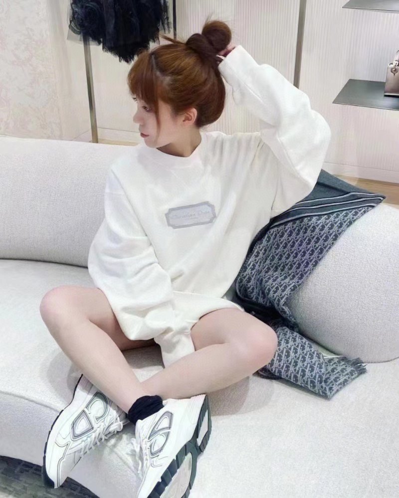 White Oversized Hoodie with Graphic Print view