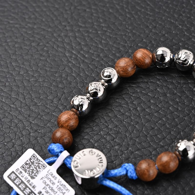 Louis Vuitton LV Beads Bracelet - Peachwood & Silver view