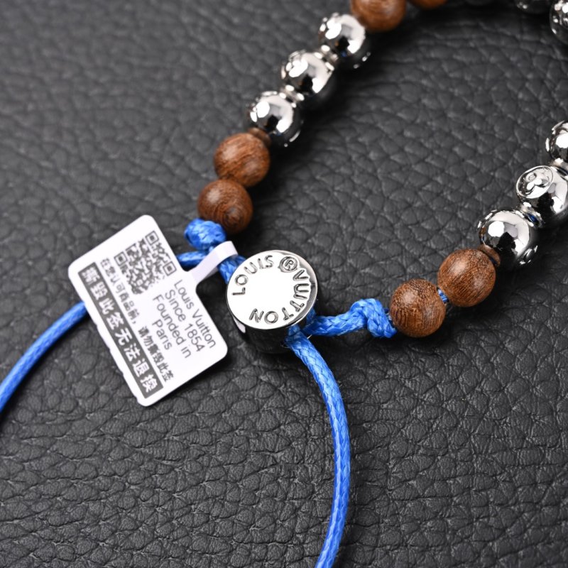 Louis Vuitton LV Beads Bracelet - Peachwood & Silver view