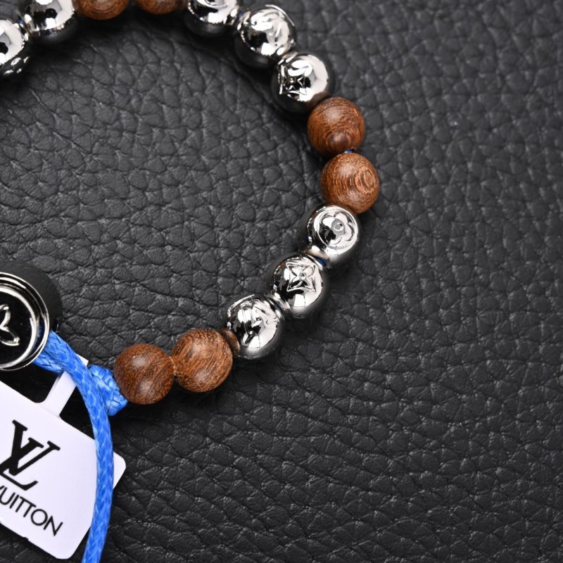 Louis Vuitton LV Beads Bracelet - Peachwood & Silver view