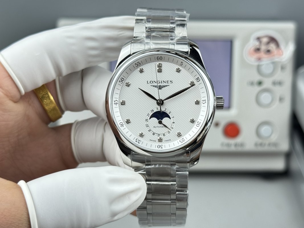 Longines Master Collection Moon Phase 40mm Silver Dial Watch