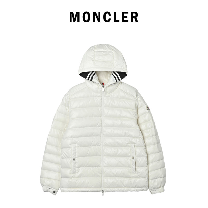 Moncler White Quilted Down Jacket