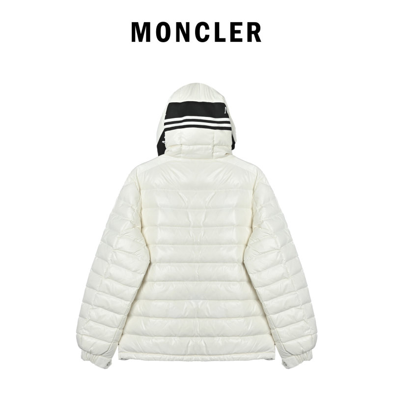 Moncler White Quilted Down Jacket view