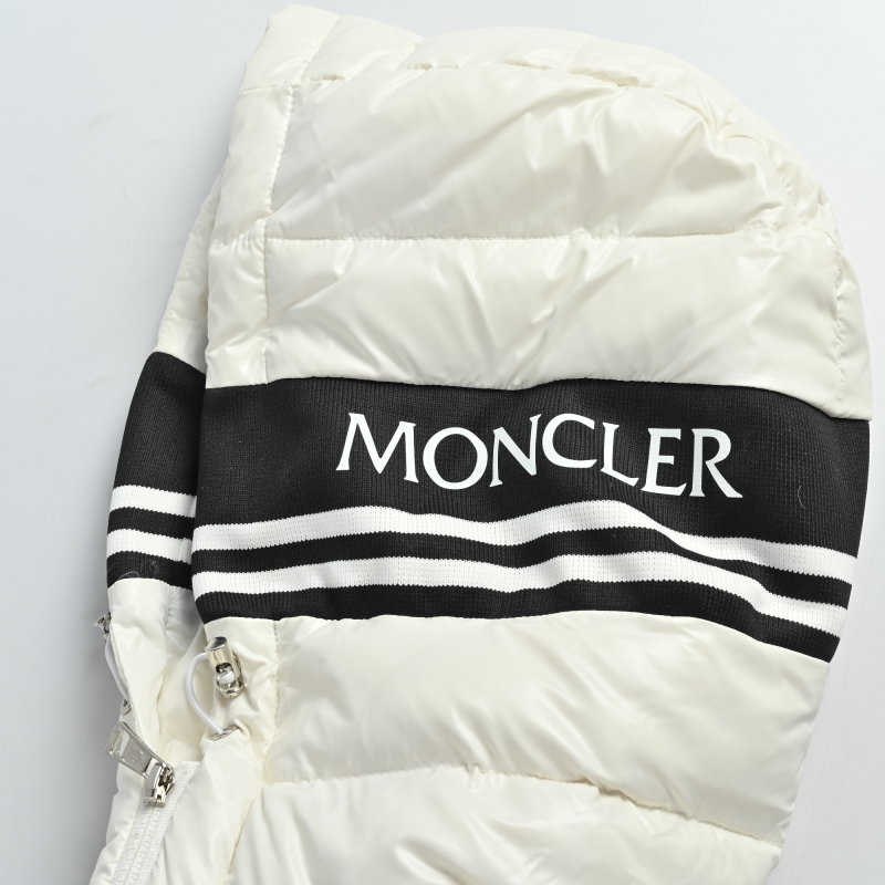 Moncler White Quilted Down Jacket view
