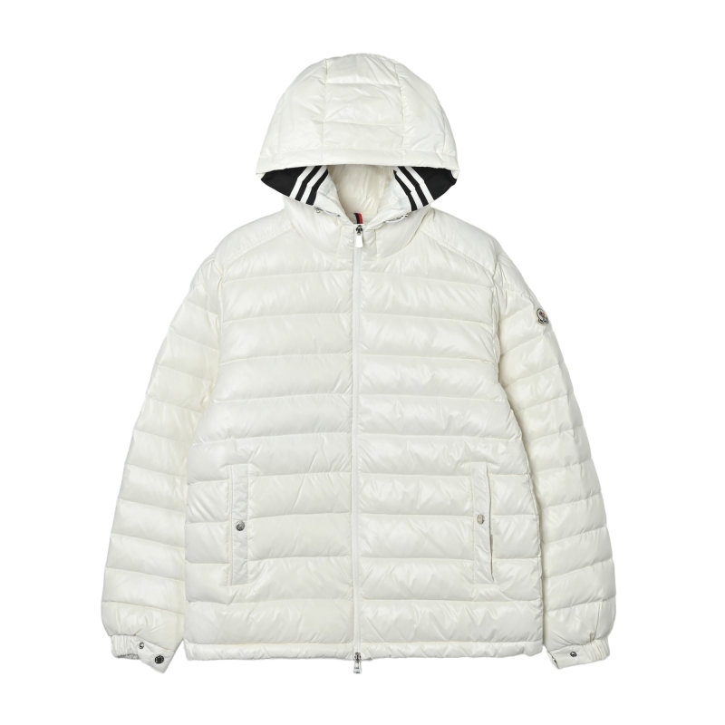 Moncler White Quilted Down Jacket view