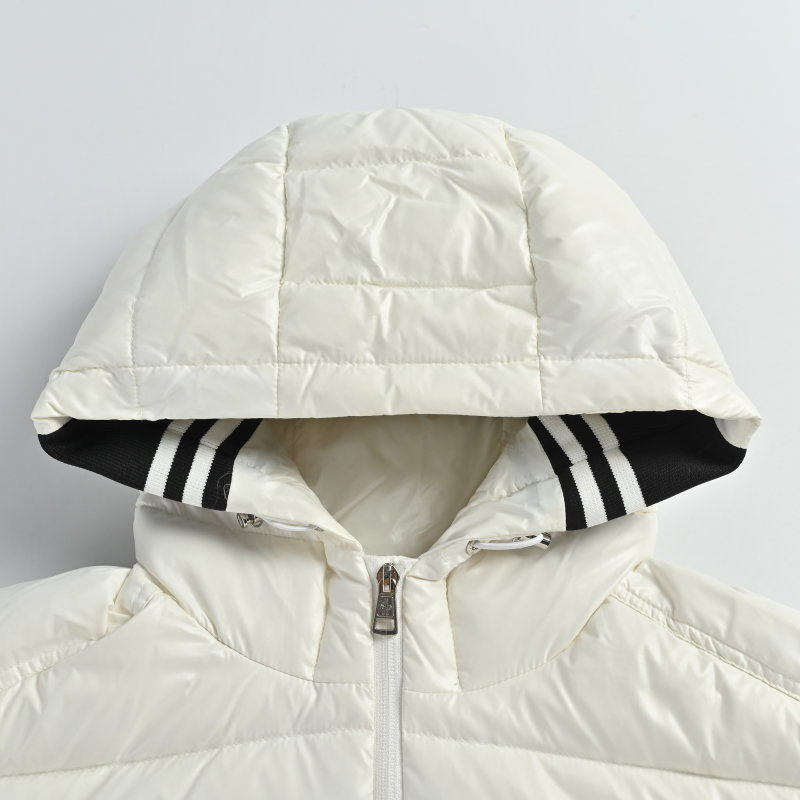 Moncler White Quilted Down Jacket view