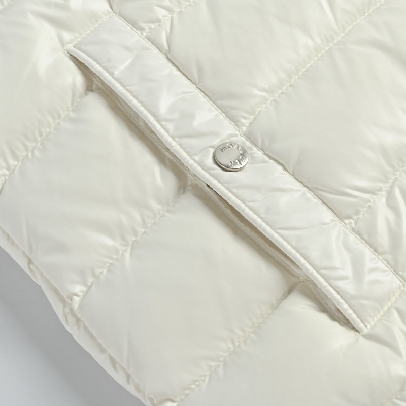 Moncler White Quilted Down Jacket view