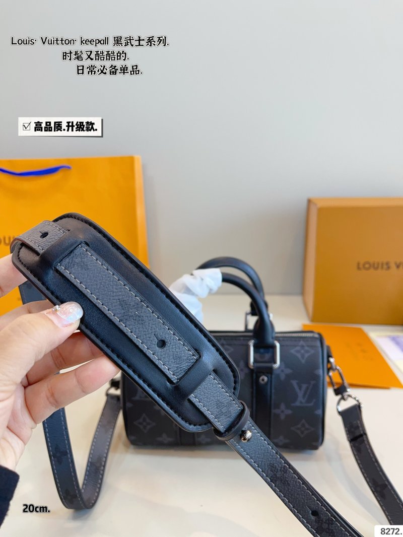 Louis Vuitton Keepall Pillow Bag Black Monogram view