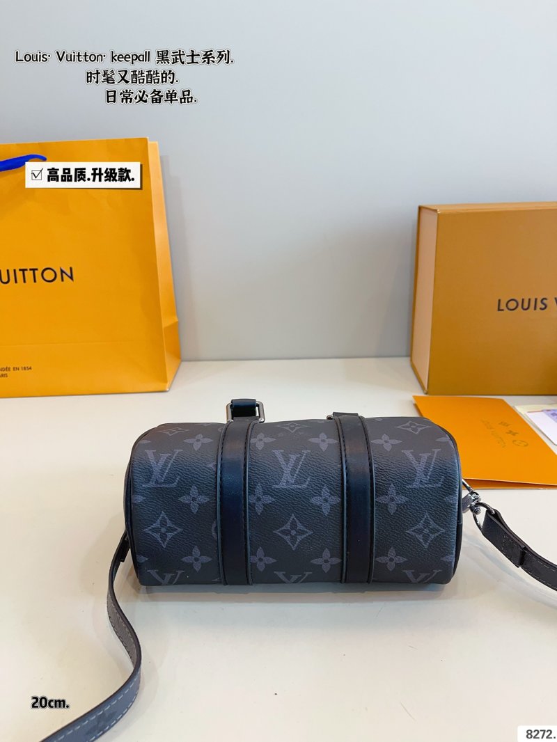 Louis Vuitton Keepall Pillow Bag Black Monogram view