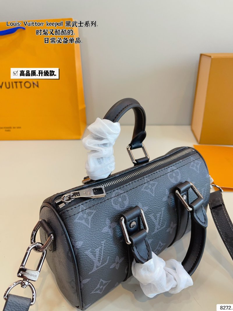 Louis Vuitton Keepall Pillow Bag Black Monogram view