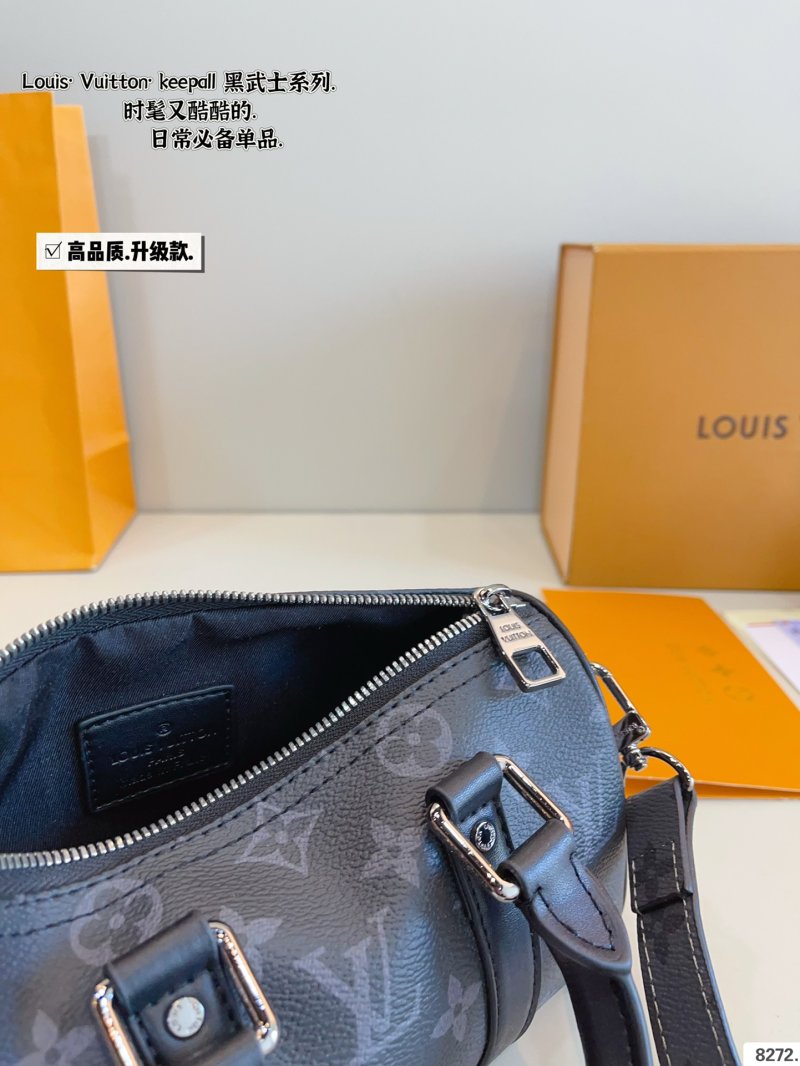 Louis Vuitton Keepall Pillow Bag Black Monogram view