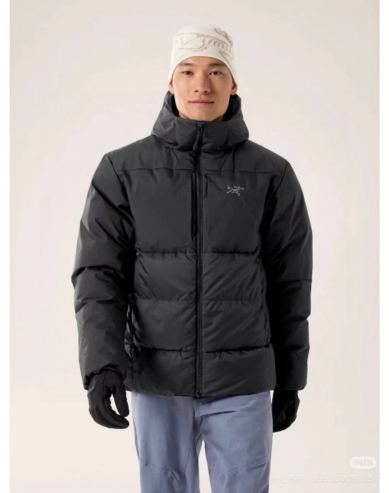 Black Puffer Down Jacket - Short Oversized Fit view